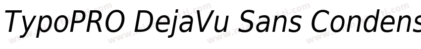 TypoPRO DejaVu Sans Condensed Bold字体转换